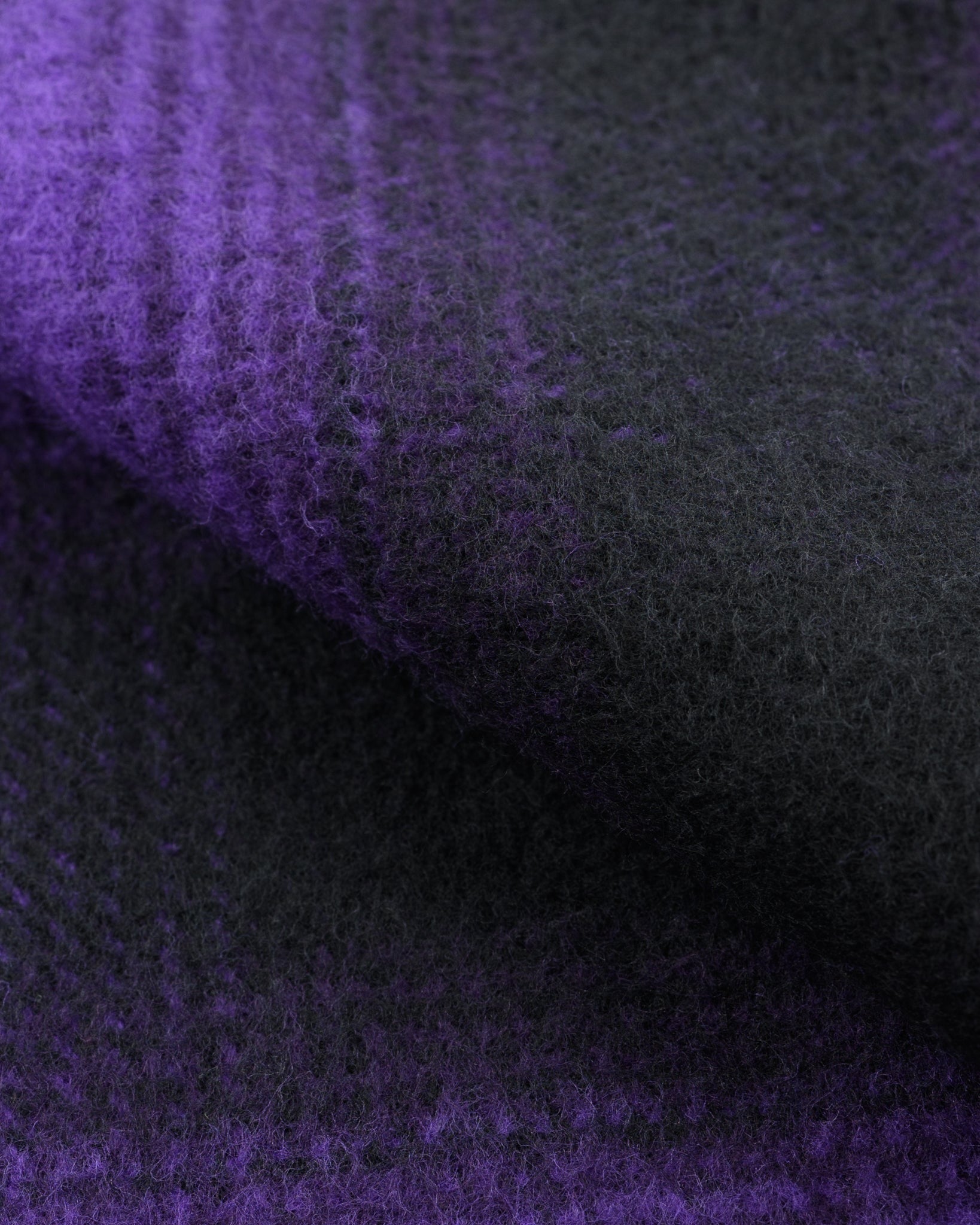 IHSH-264-PUR - Ultra Heavy Flannel Ombré Check Western Shirt - Purple/Black