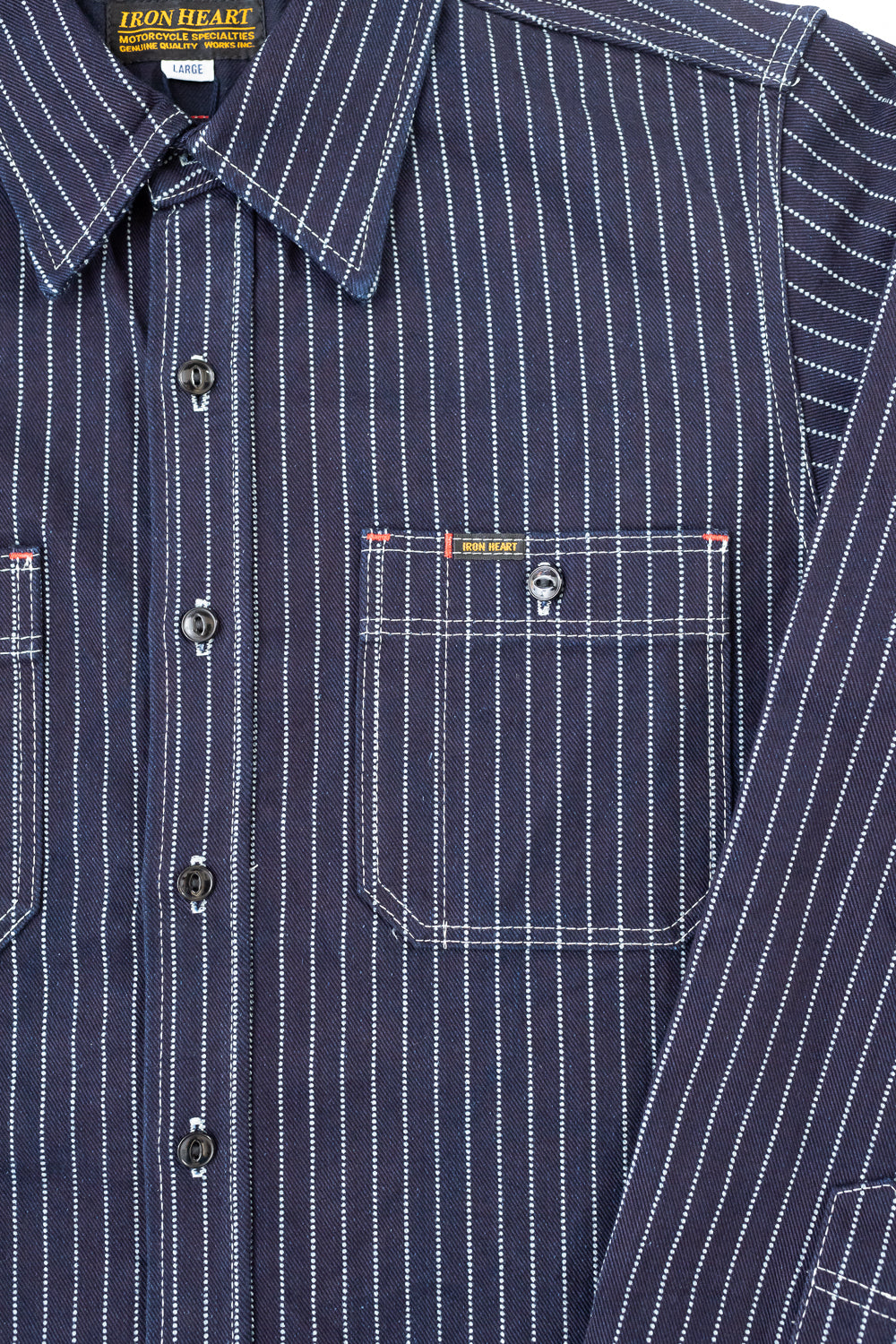 IHSH-266-IND - 12oz Wabash Work Shirt - Indigo