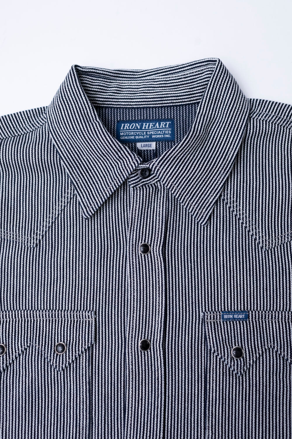 IHSH-365-IND - 8oz Herringbone Hickory Stripe Sawtooth Western  