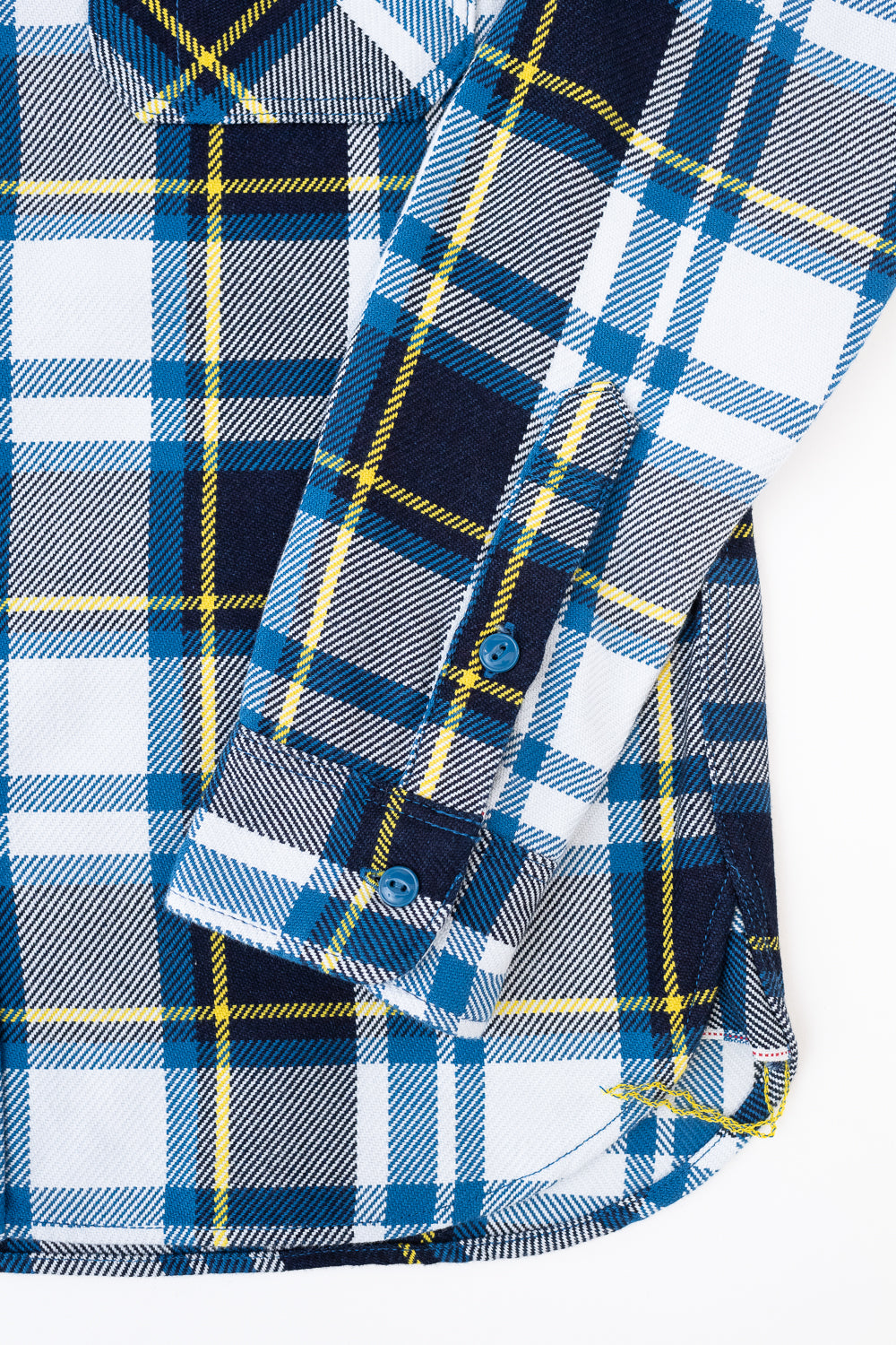 IHSH-382-BLU - 9oz Selvedge American Check Work Shirt - Blue