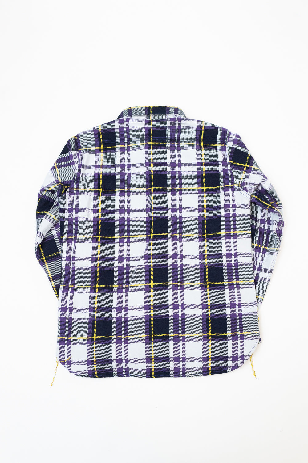 IHSH-382-PUR - 9oz Selvedge American Check Work Shirt - Purple