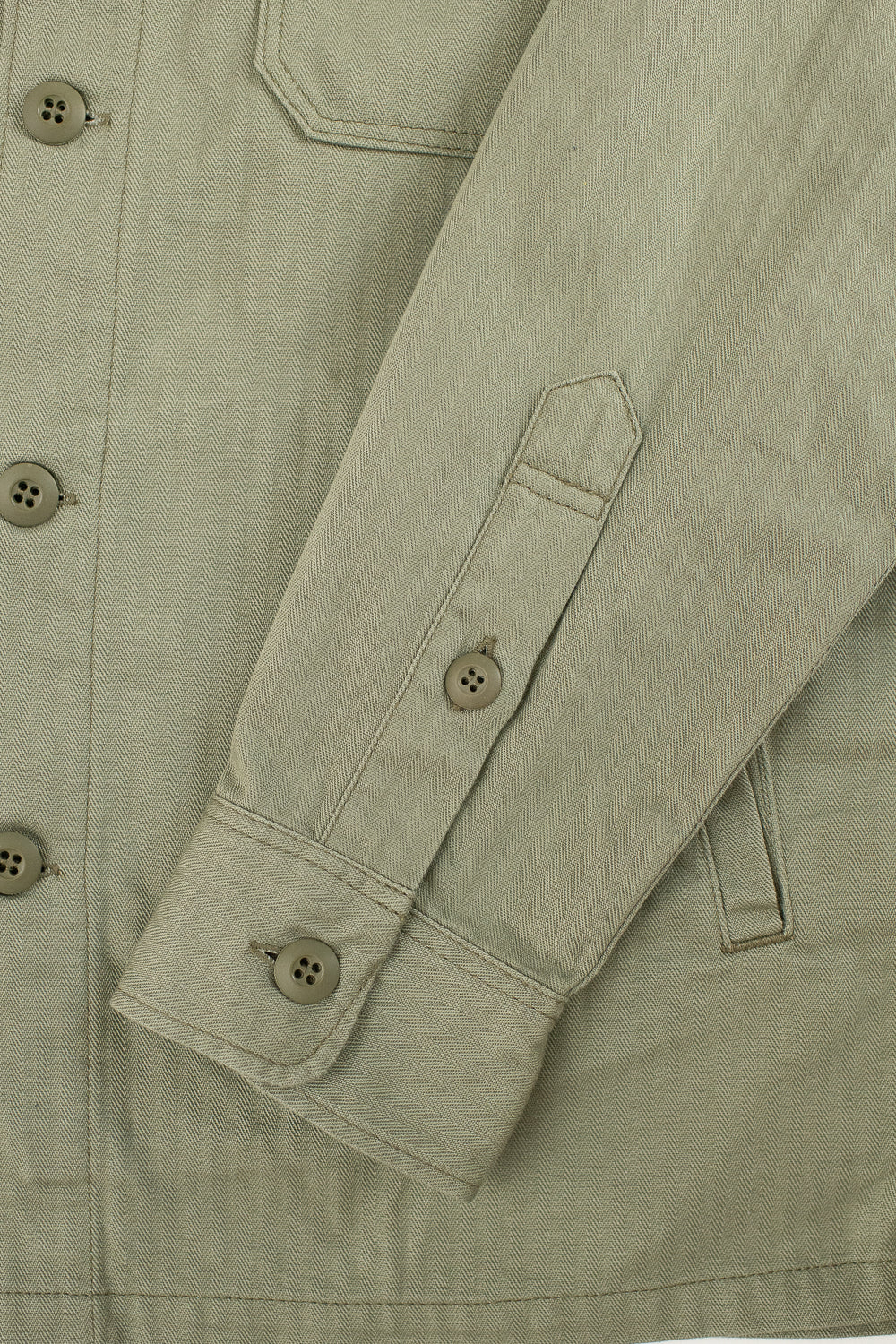 IHSH-385-ODG - 9oz Herringbone Military Shirt - Olive Drab Green