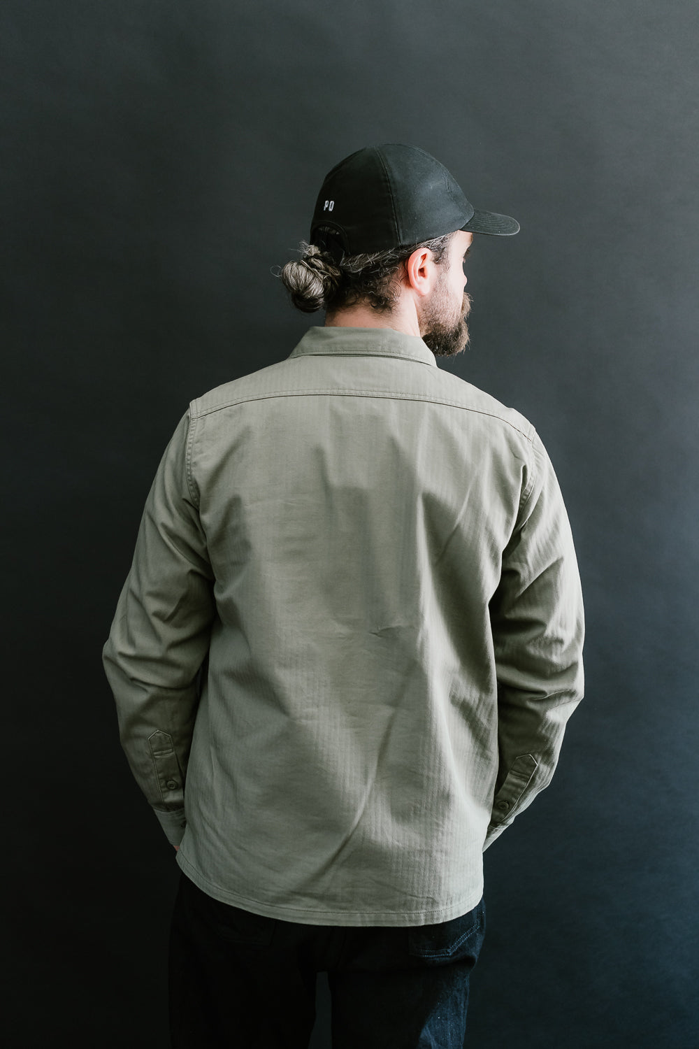 IHSH-385-ODG - 9oz Herringbone Military Shirt - Olive Drab Green