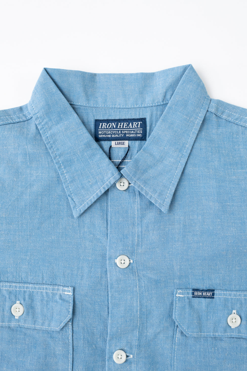 IHSH-388-BLU - 4oz Short Sleeve Summer Shirt - Blue