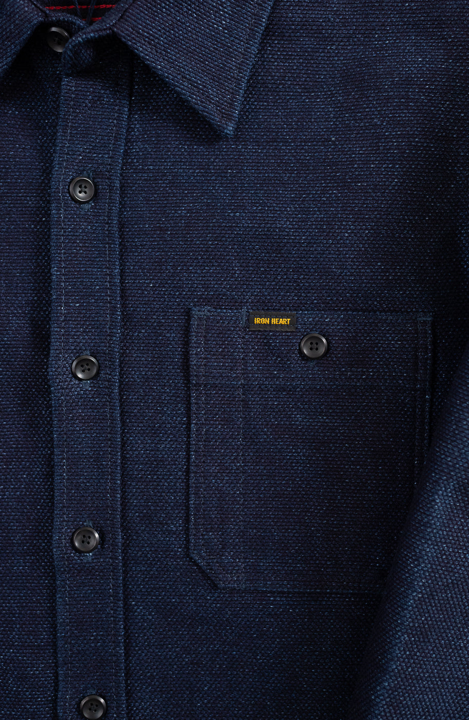 OD+MJ Indigo Sashiko Western Shirt - Okayama Denim