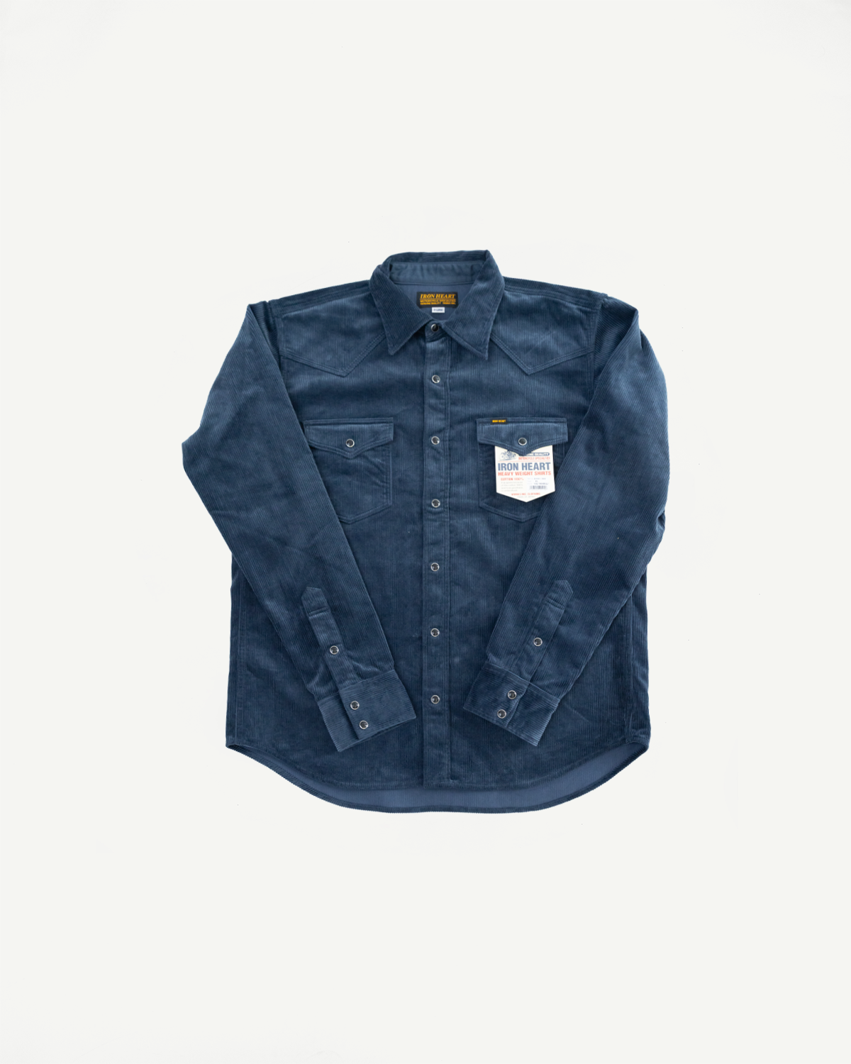 IHSH-398-NAV - 11oz Corduroy Western Shirt - Navy | Dant