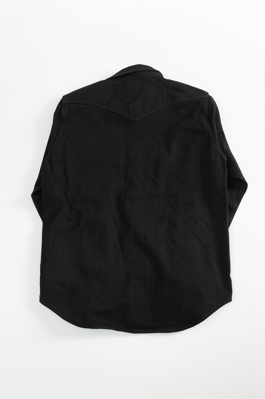 IHSH-410-BLK - 14oz Herringbone CPO Western Shirt - Black