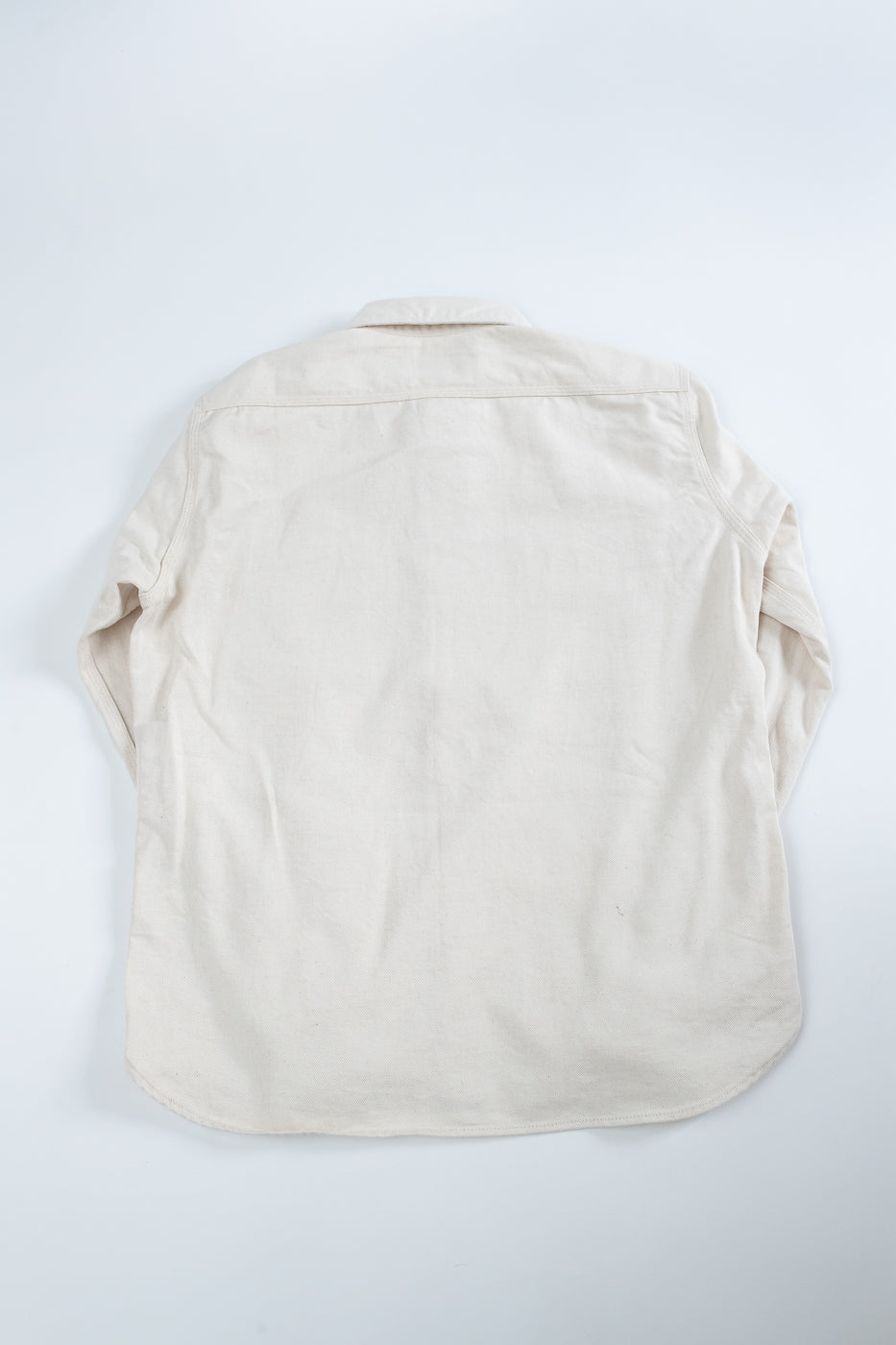 IHSH-414-WHT - 9oz Cotton Linen Work Shirt - Off White