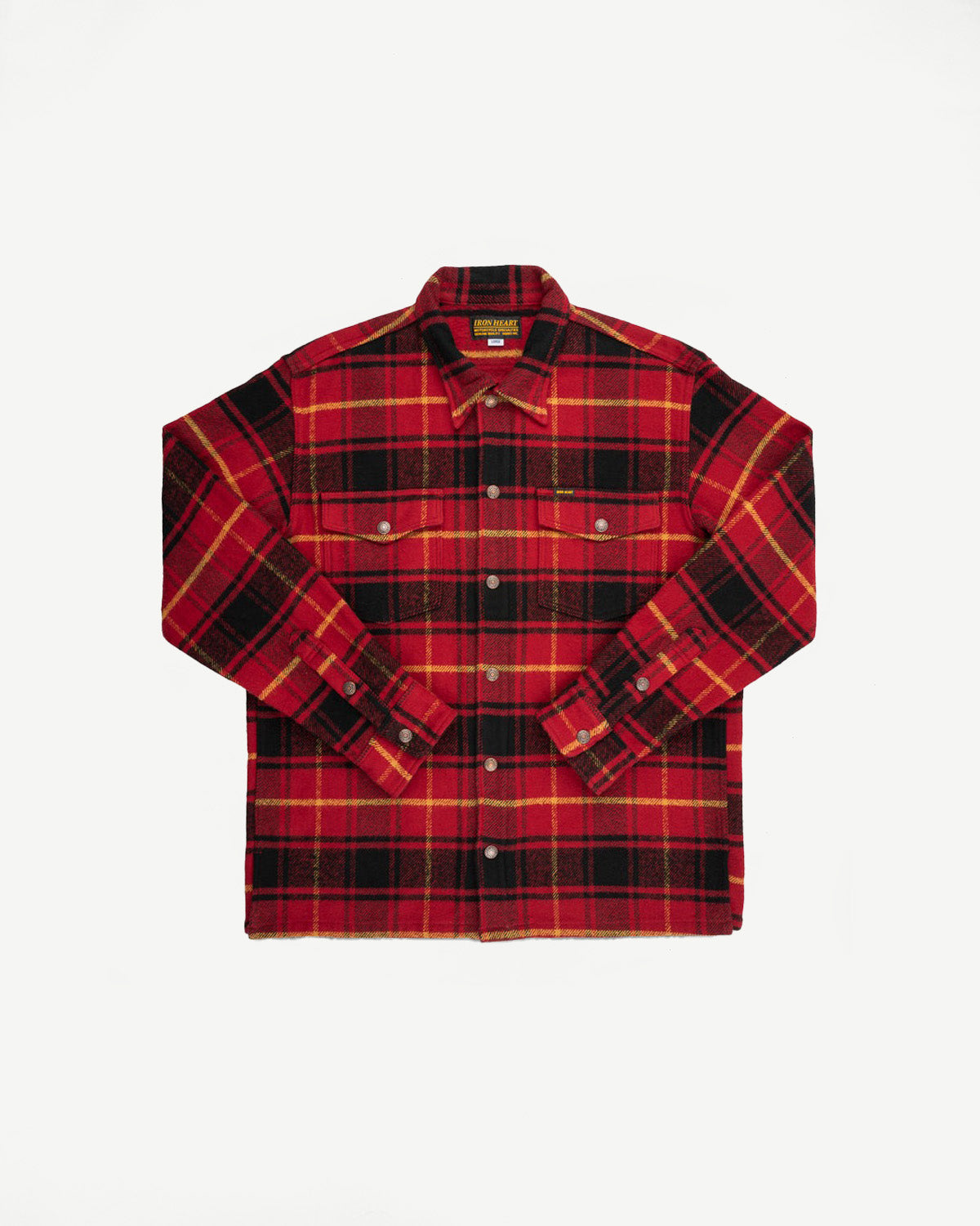 IHSH-433-RED - Heavy Flannel Rider's Overshirt - Red | Dant