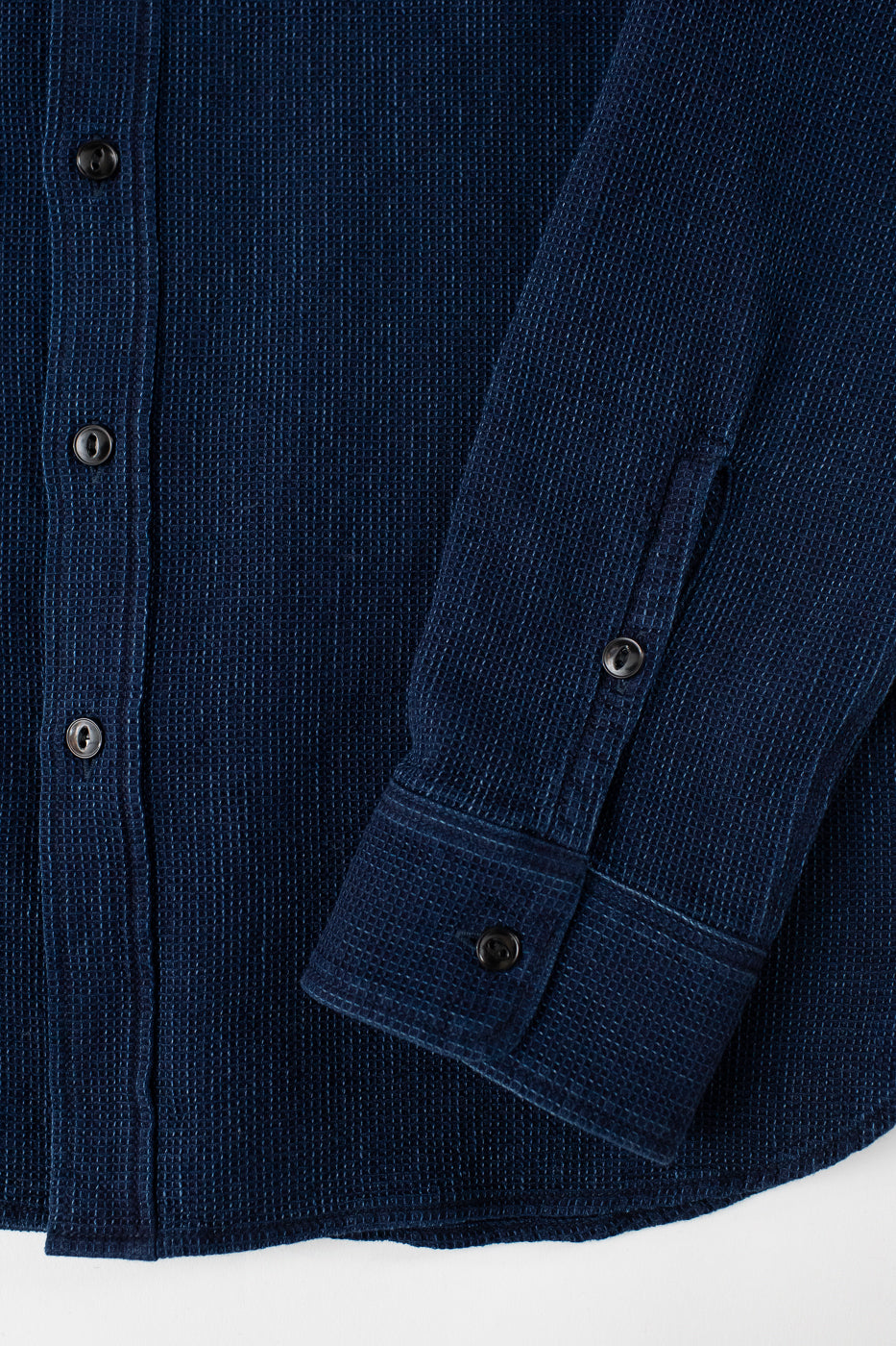 IHSH-96-IND - Waffle Work Shirt - Indigo