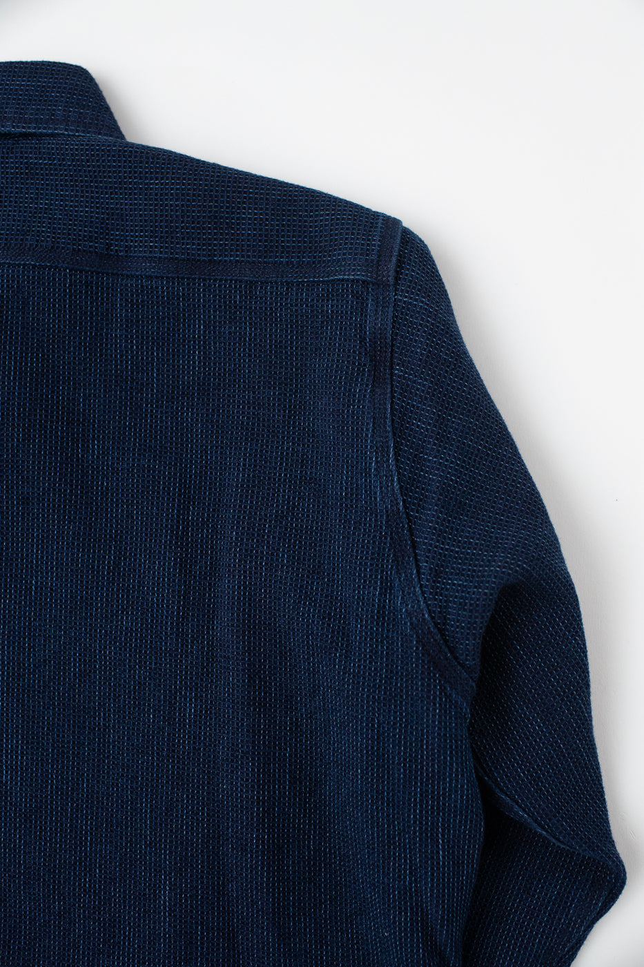 IHSH-96-IND - Waffle Work Shirt - Indigo