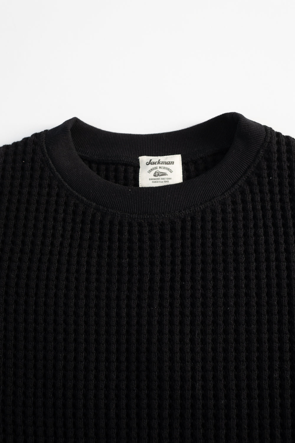 Big Waffle Crew Neck - 07 Black | Dant