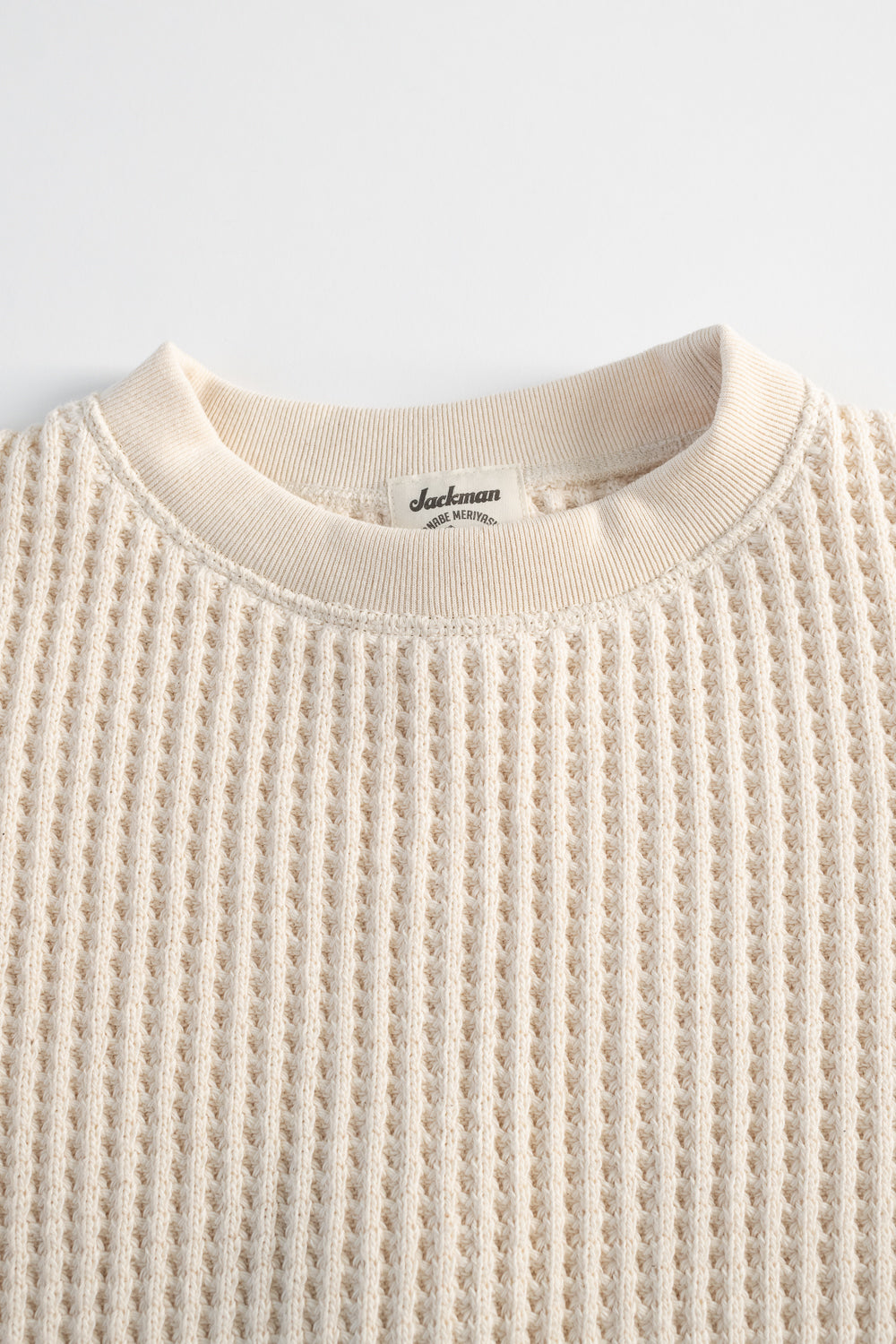 Big Waffle Crew Neck - 14 Ivory