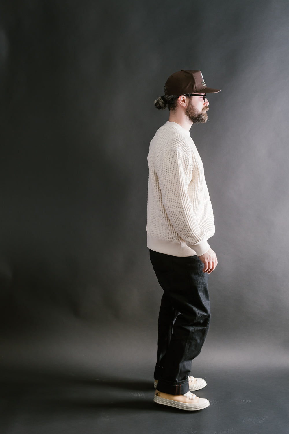 Big Waffle Crew Neck - 14 Ivory
