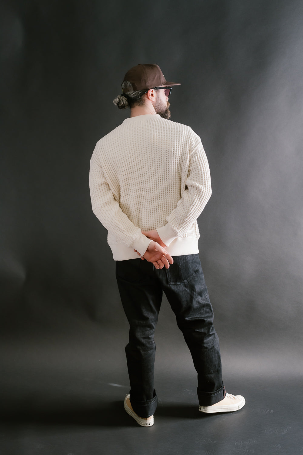 Big Waffle Crew Neck - 14 Ivory