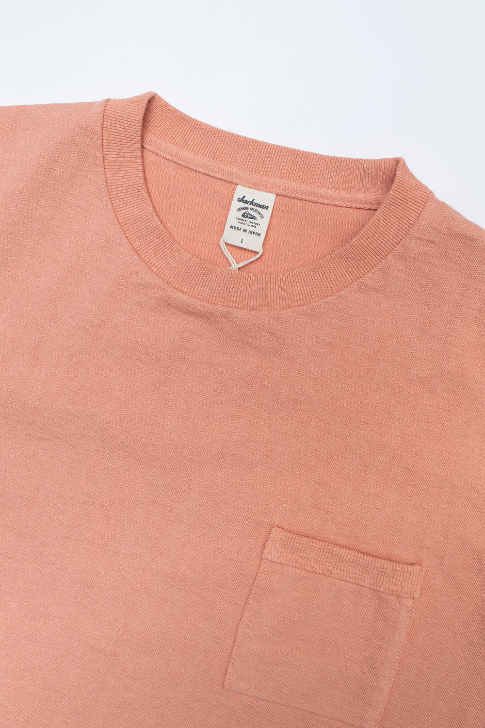 Dotsume Pocket T-Shirt - 268 Coral