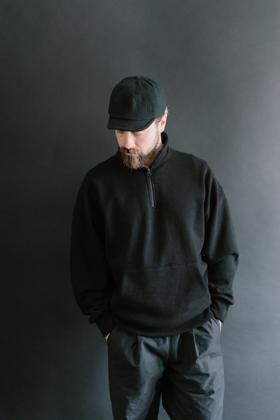 JM7503 - GG Sweat Half Zip - 07 Black
