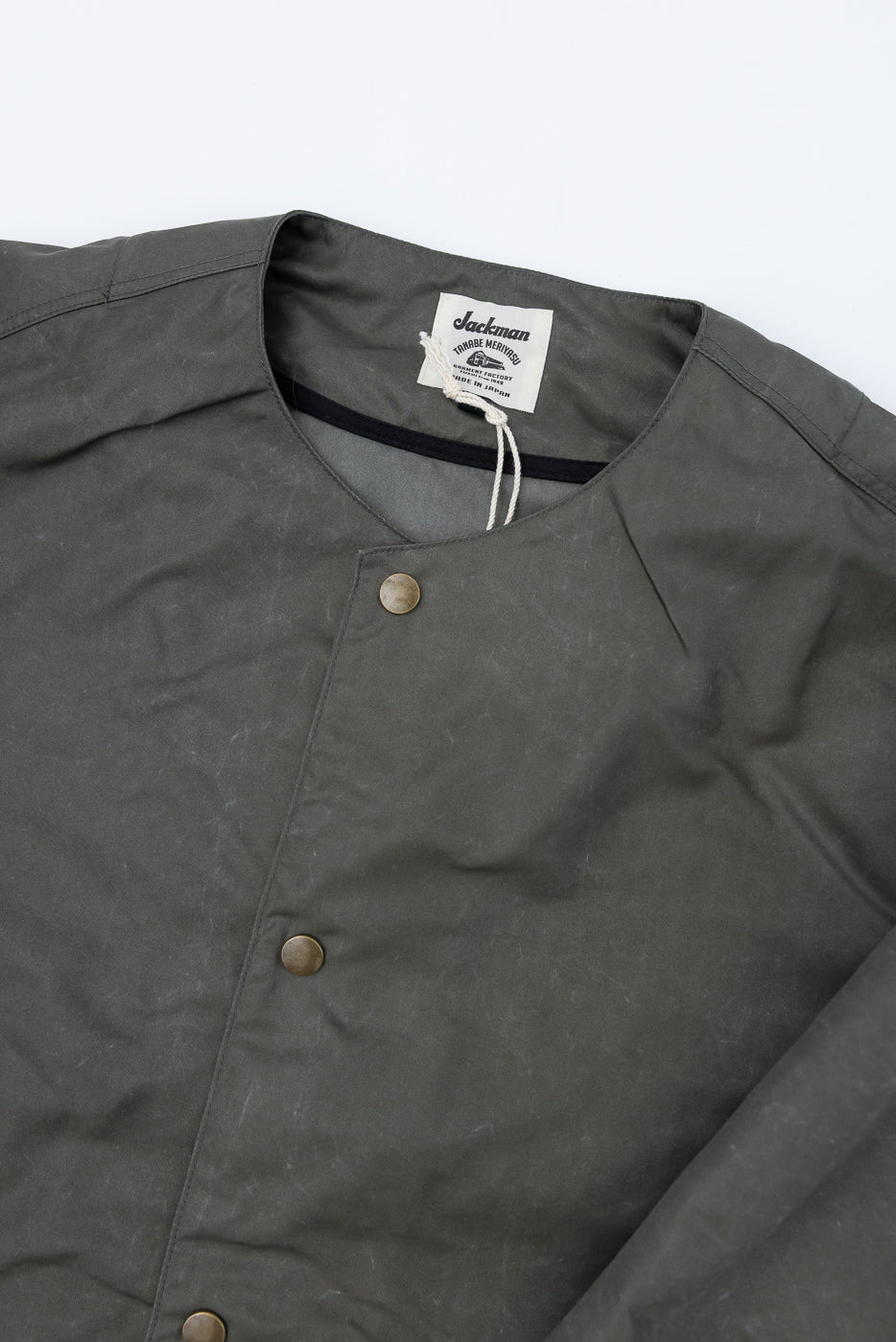 JM8631 - Pigment Collarless Jacket - 320 Olive | Dant