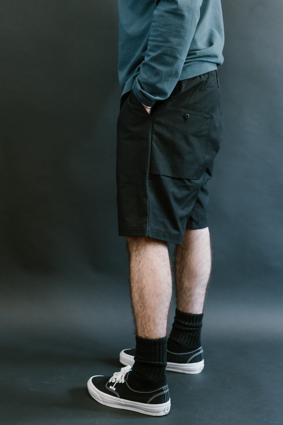 JM454 - Back Nep Ump Shorts - 07 Black