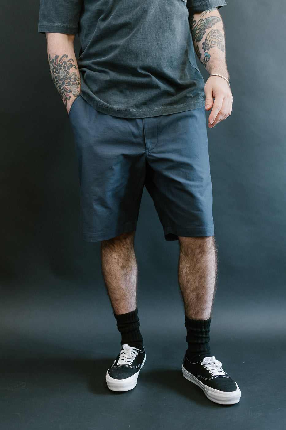 JM454 - Back Nep Ump Shorts - 101 Classic Navy