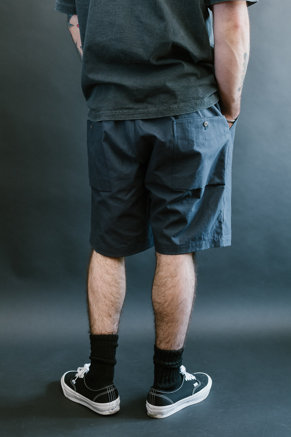 JM454 - Back Nep Ump Shorts - 101 Classic Navy