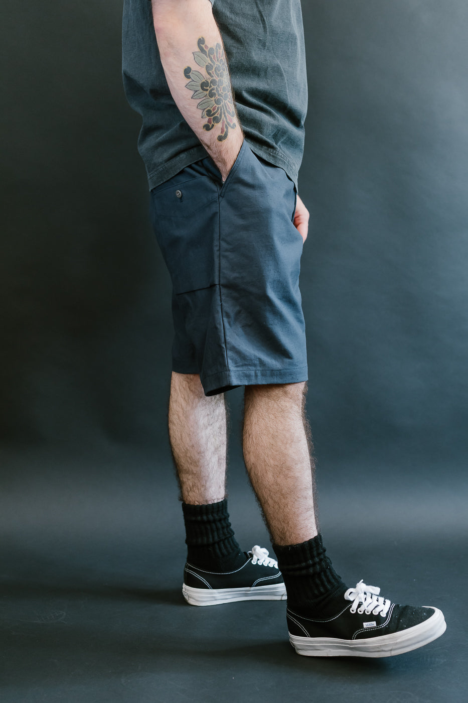JM454 - Back Nep Ump Shorts - 101 Classic Navy