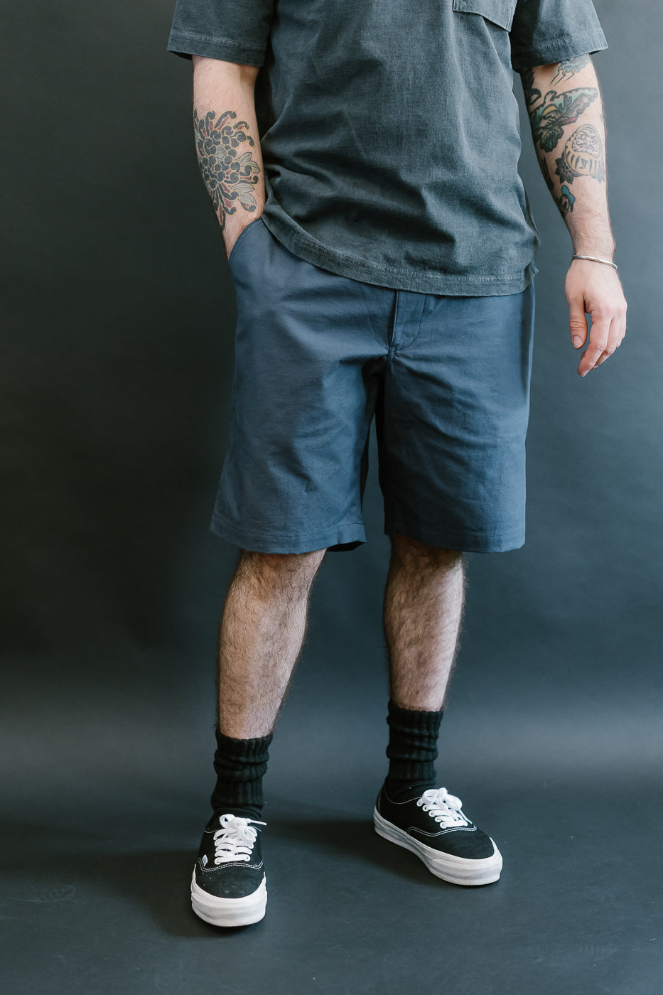 JM454 - Back Nep Ump Shorts - 101 Classic Navy