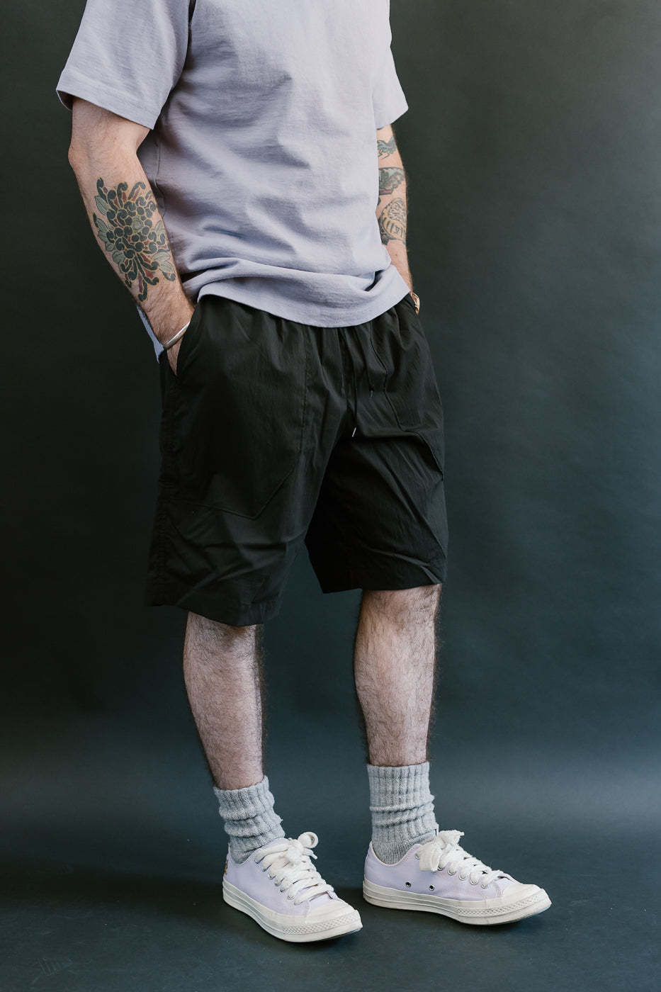 JM4547 - Crepe Shorts - 07 Black