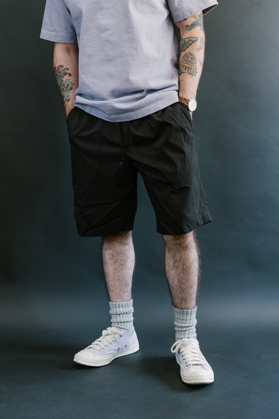 JM4547 - Crepe Shorts - 07 Black