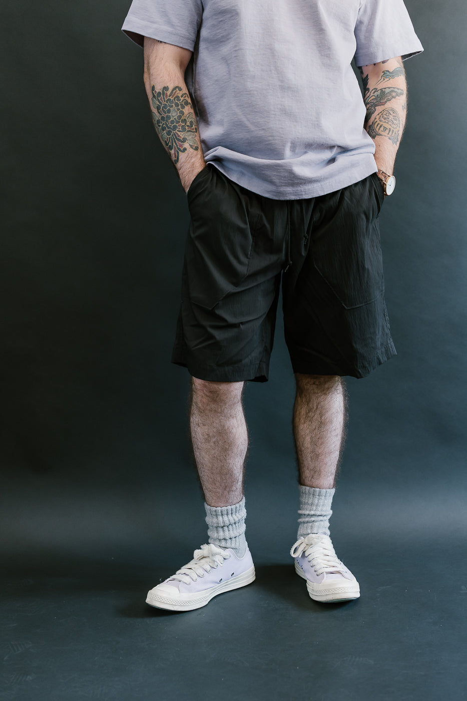 JM4547 - Crepe Shorts - 07 Black