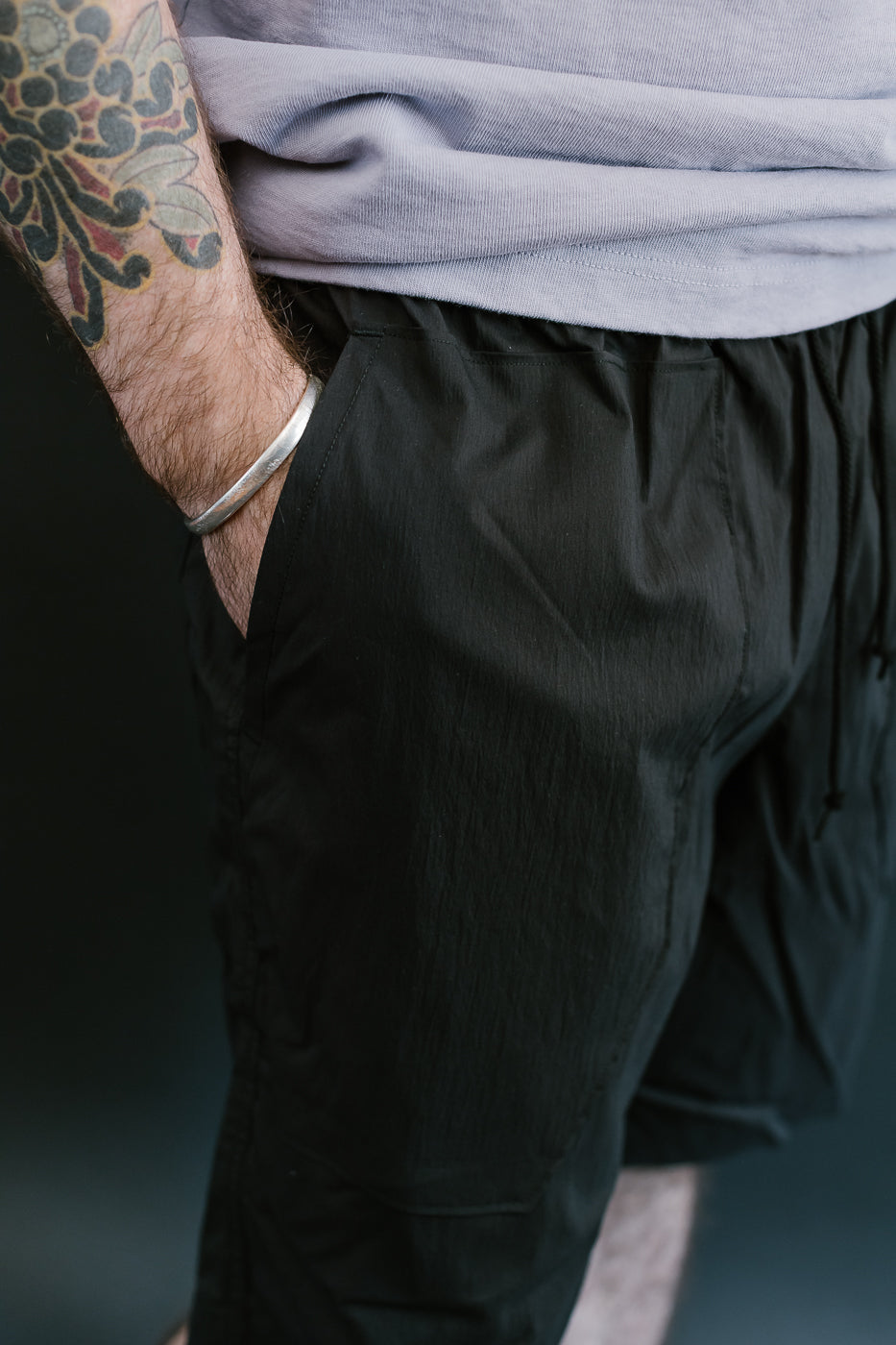 JM4547 - Crepe Shorts - 07 Black