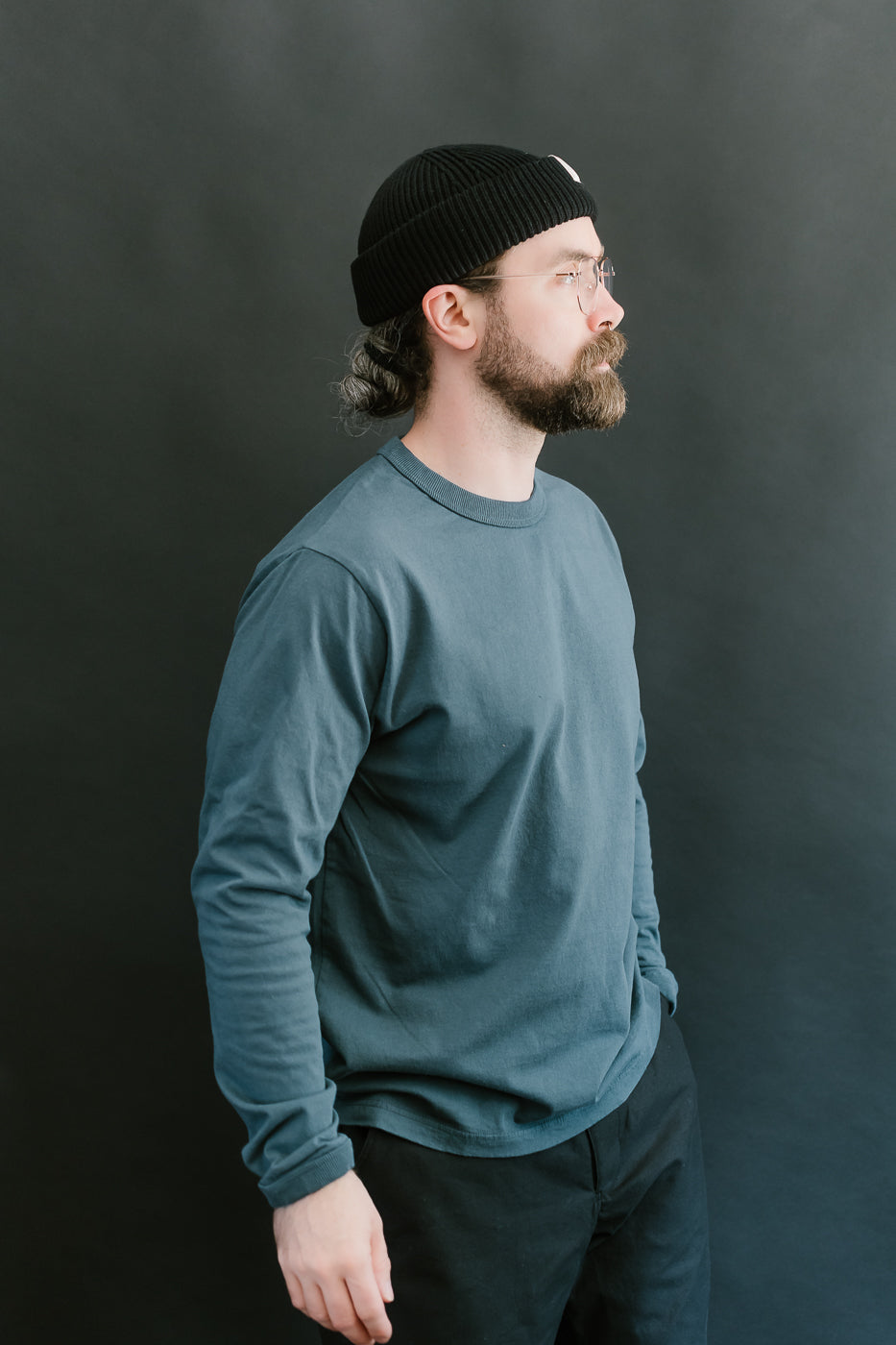 JM5530 - Lead-Off LS T-Shirt - 305 Night Bench