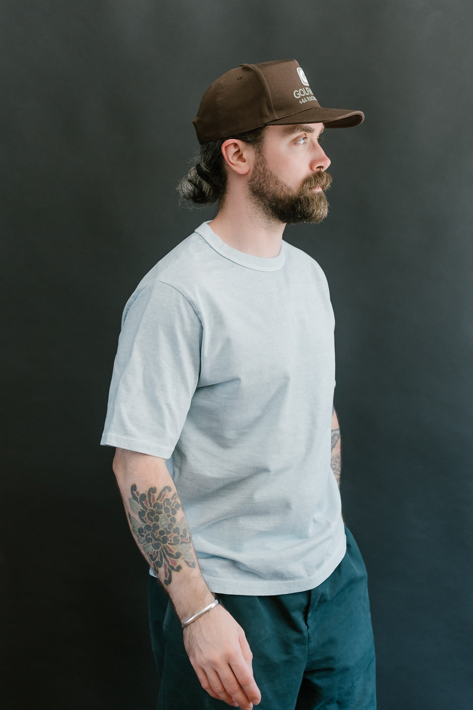JM5533PD - Pigment-Dye Lead-Off T-Shirt - 373 Fade Saxe