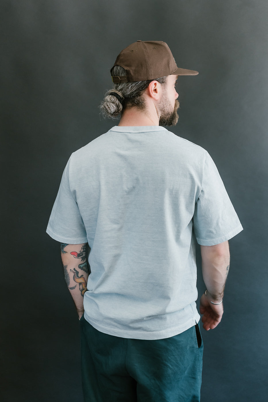 JM5533PD - Pigment-Dye Lead-Off T-Shirt - 373 Fade Saxe