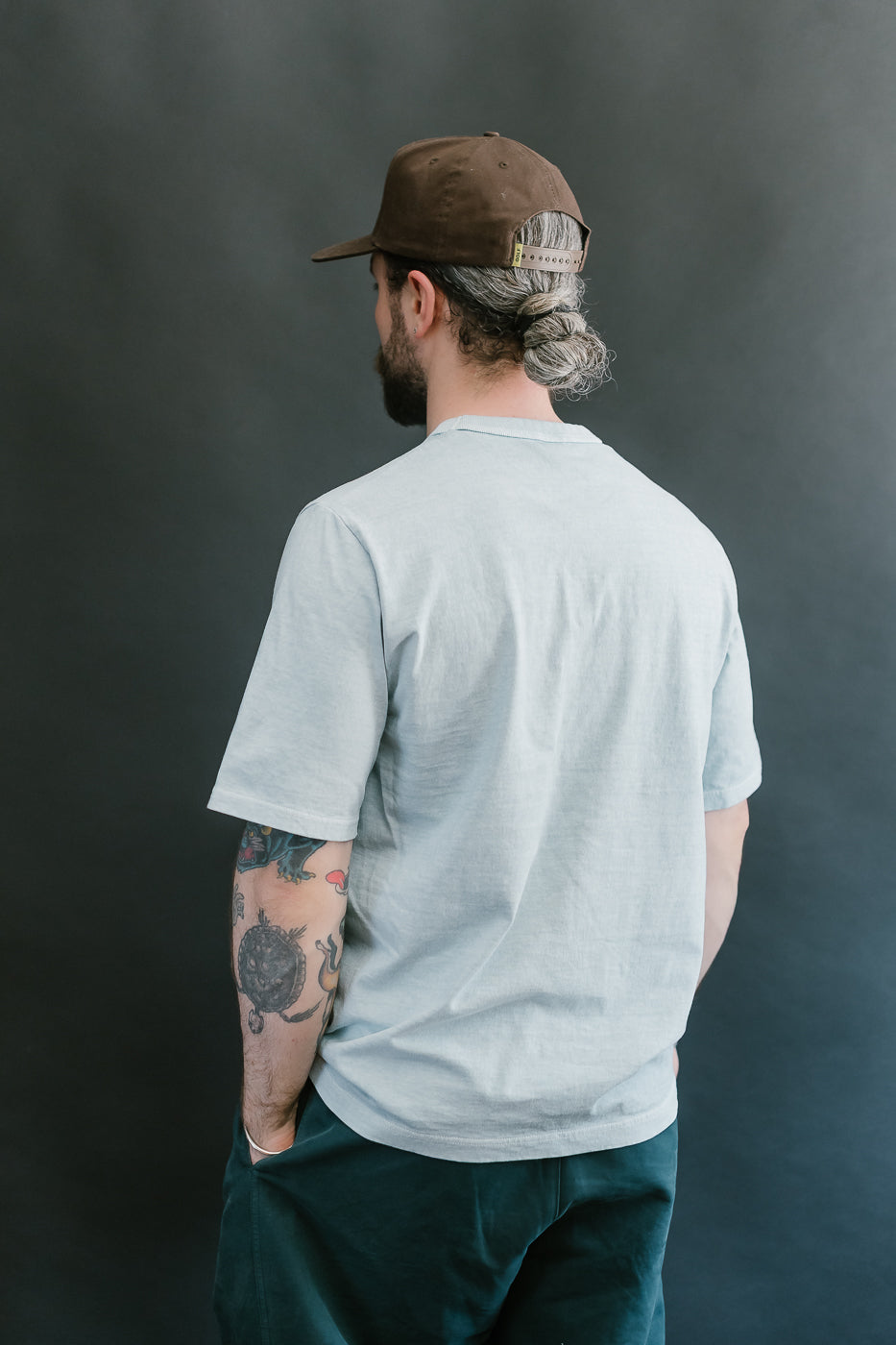 JM5533PD - Pigment-Dye Lead-Off T-Shirt - 373 Fade Saxe