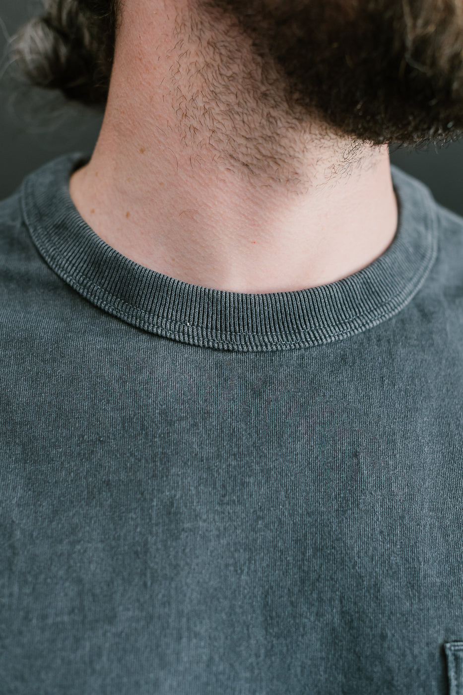 JM5534PD - Pigment-Dye Pocket T-Shirt - 370 Fade Blue Gray
