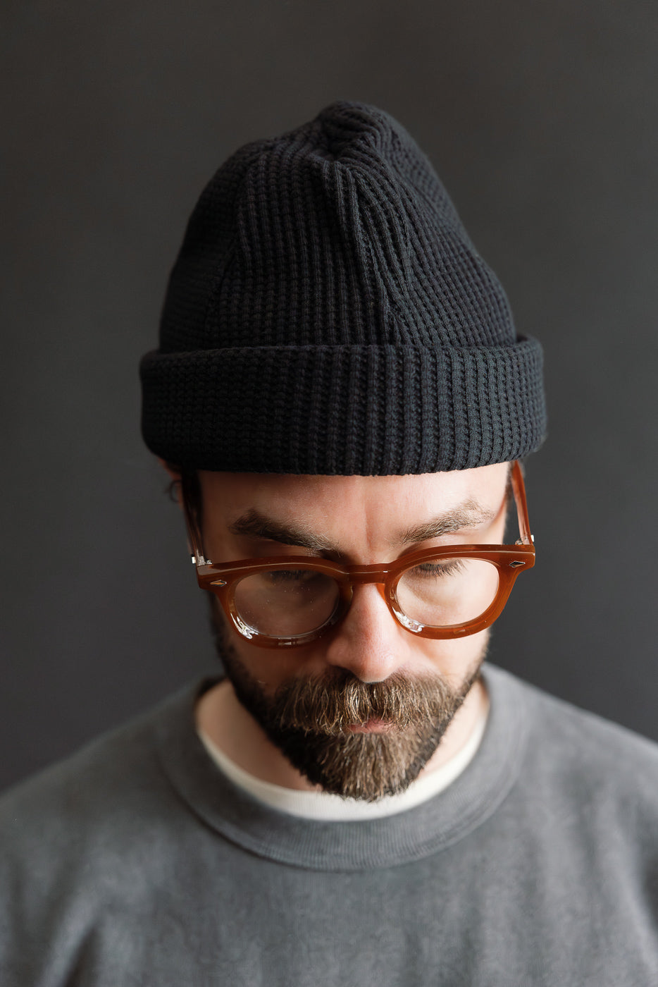 JM6605 - Waffle Knit Cap - 07 Black | Dant