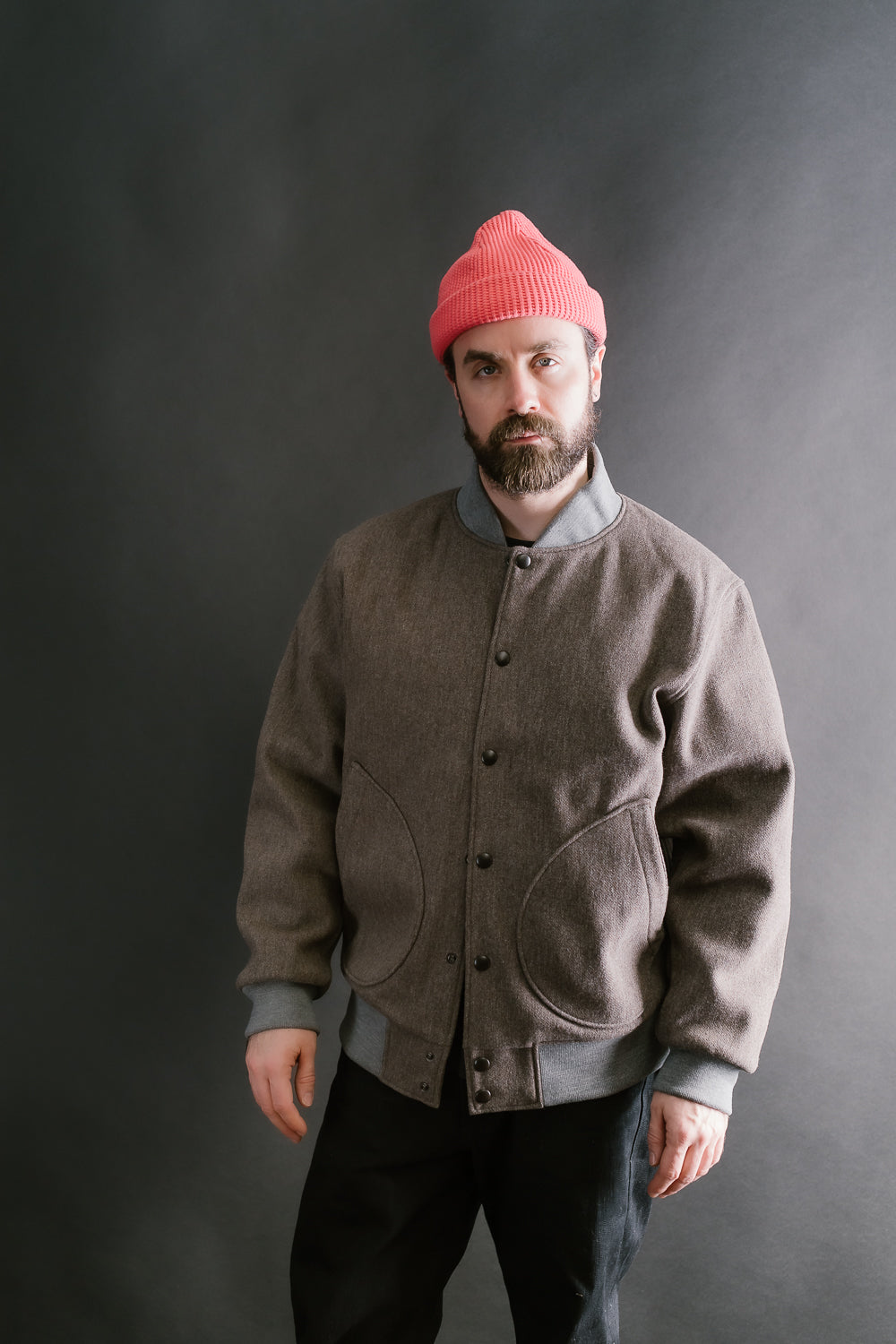 Melton Award Jacket - 38 Sepia