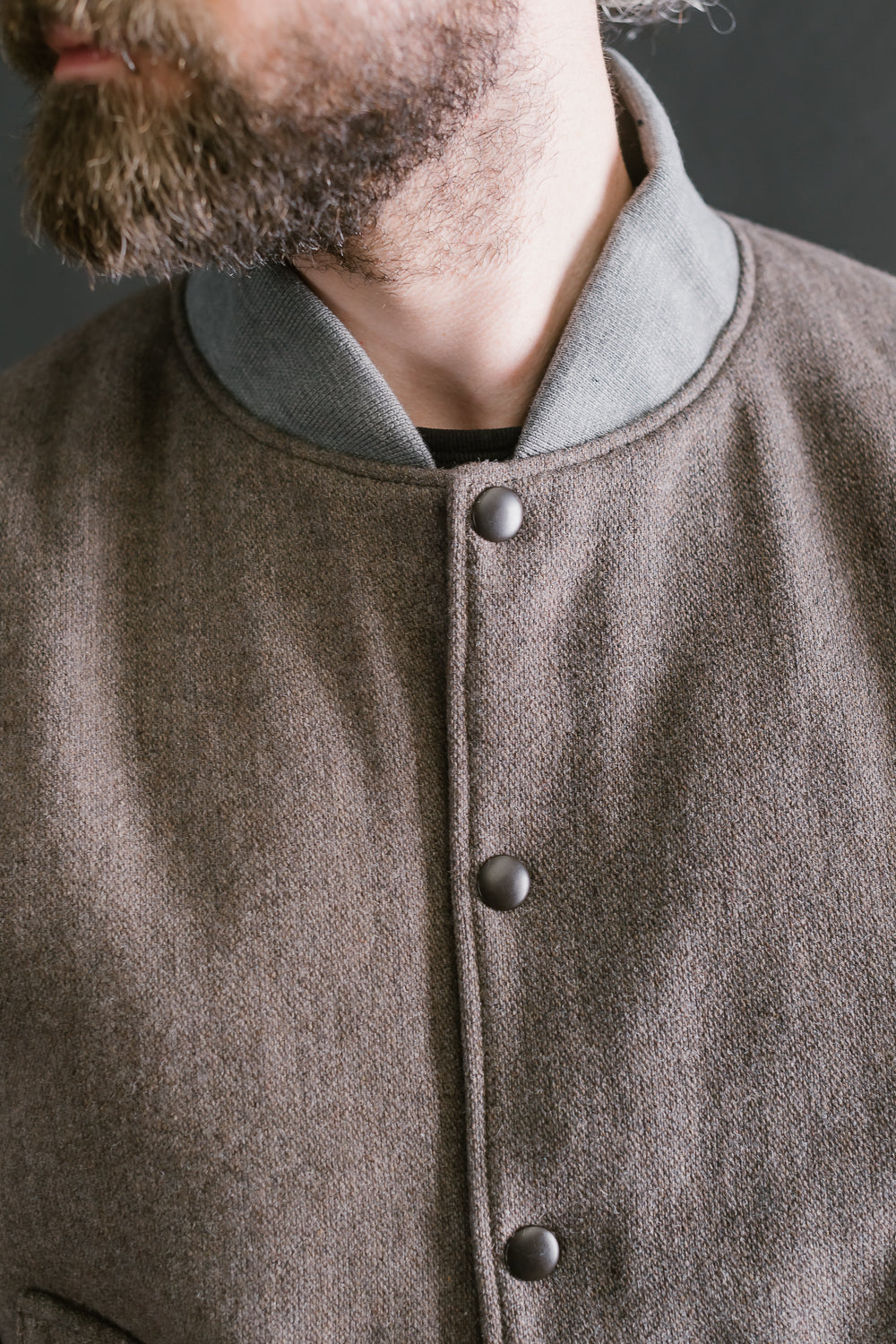 Melton Award Jacket - 38 Sepia