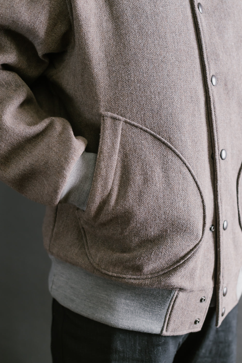 Melton Award Jacket - 38 Sepia