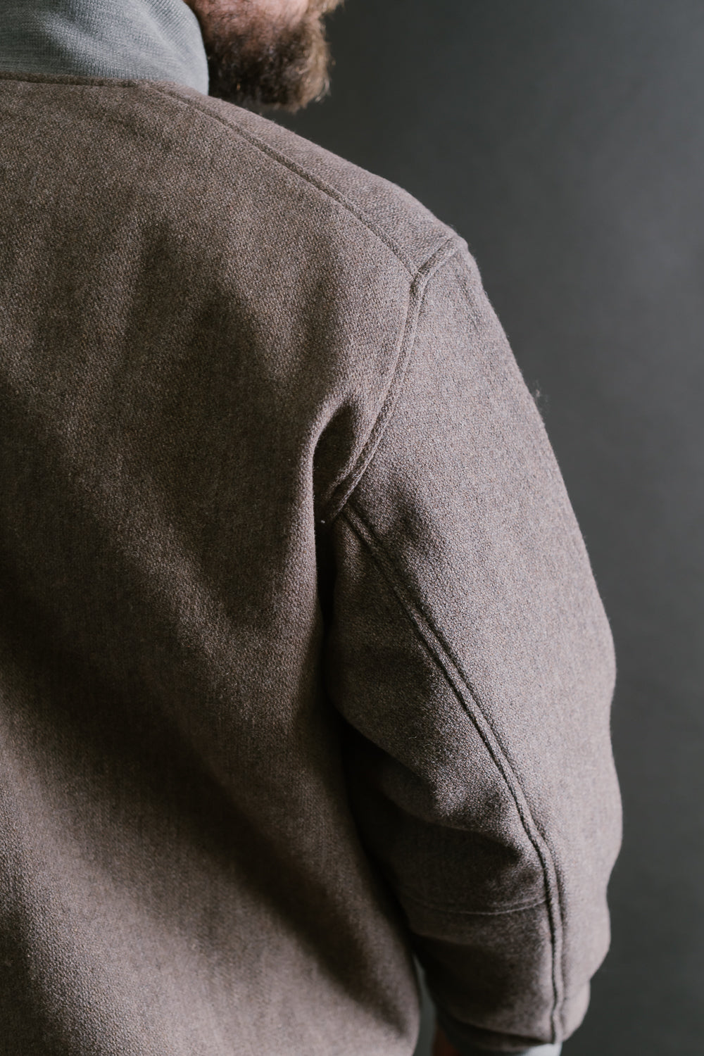 Melton Award Jacket - 38 Sepia