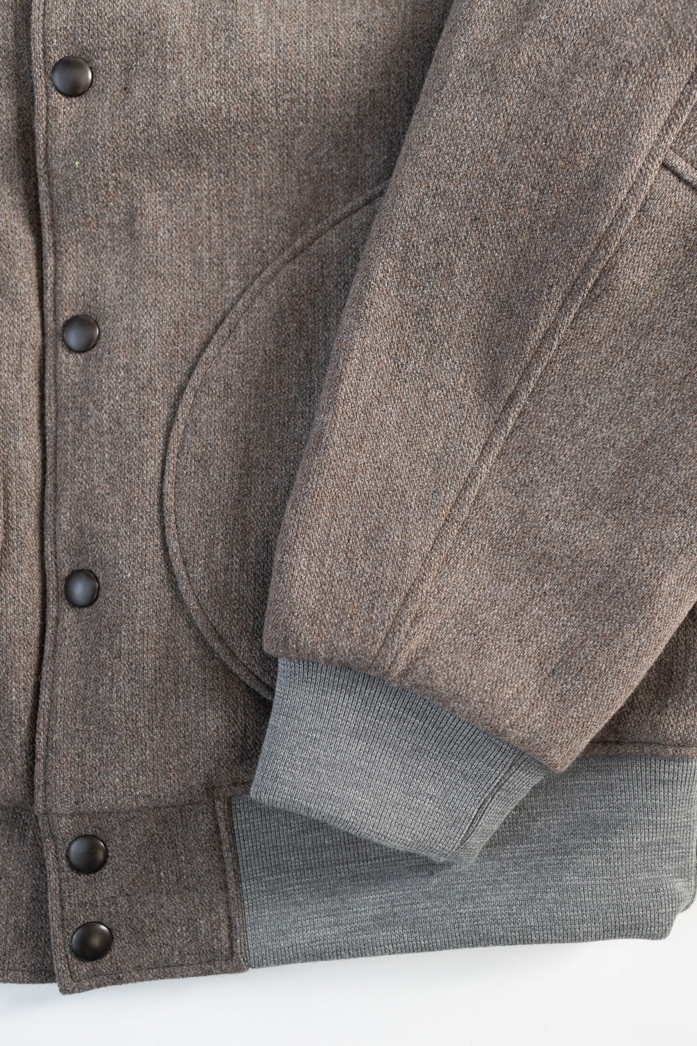 Melton Award Jacket - 38 Sepia