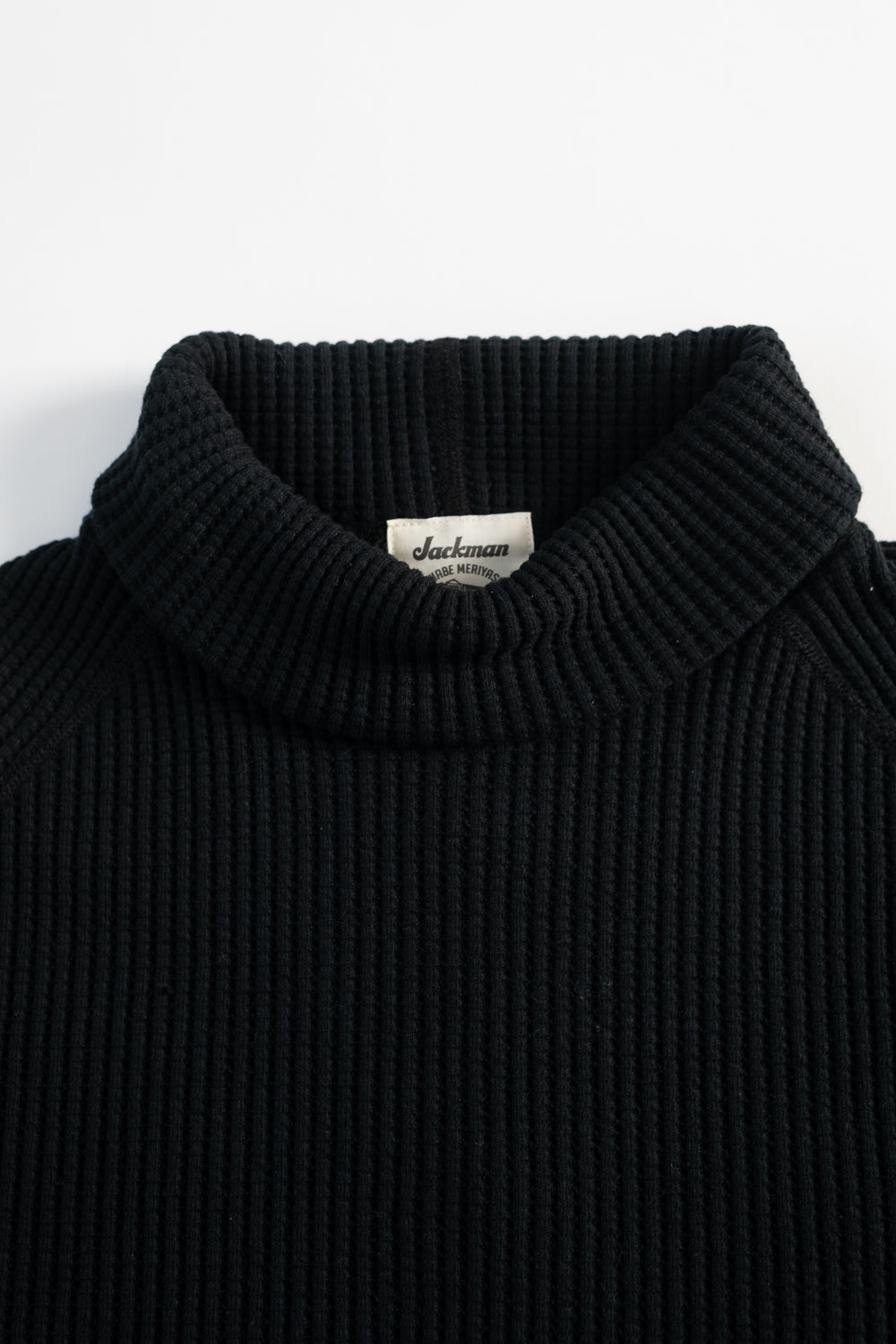 Waffle High-Neck - 07 Black