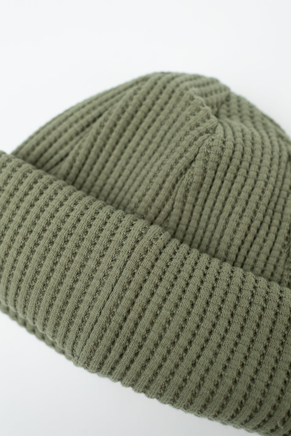 Waffle Knit Cap - 320 Olive