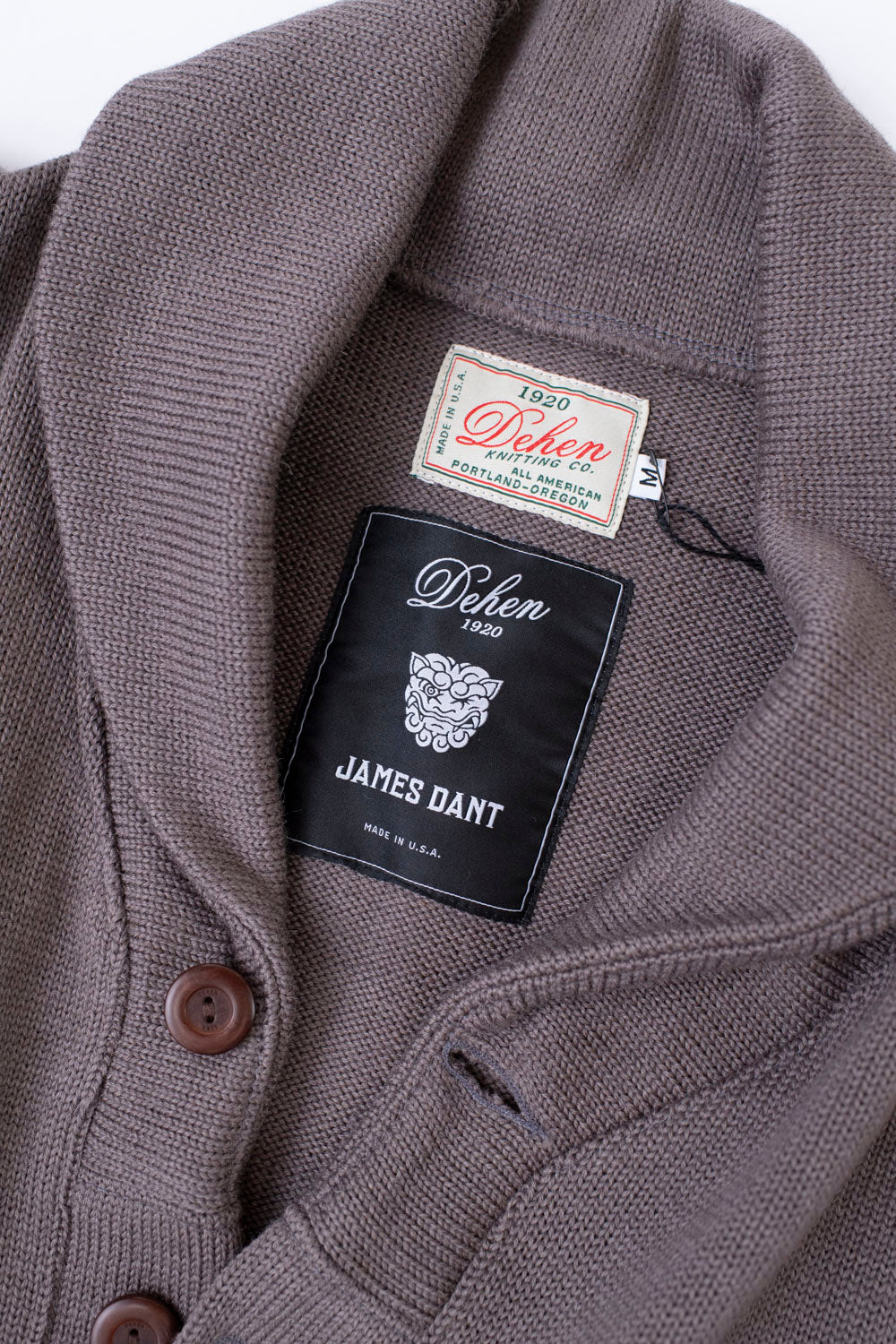 James Dant x Dehen - Shawl Sweater Coat 2.0 - Smoke, Charcoal