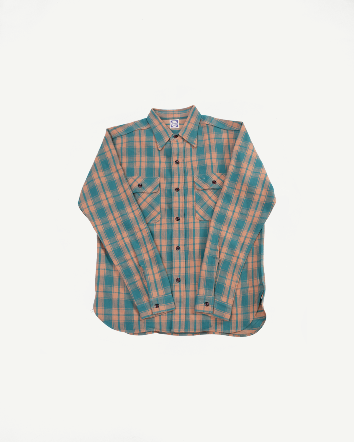 Lot JG-06-2 - The Ancient Flannel (rounded pockets) - Salmon