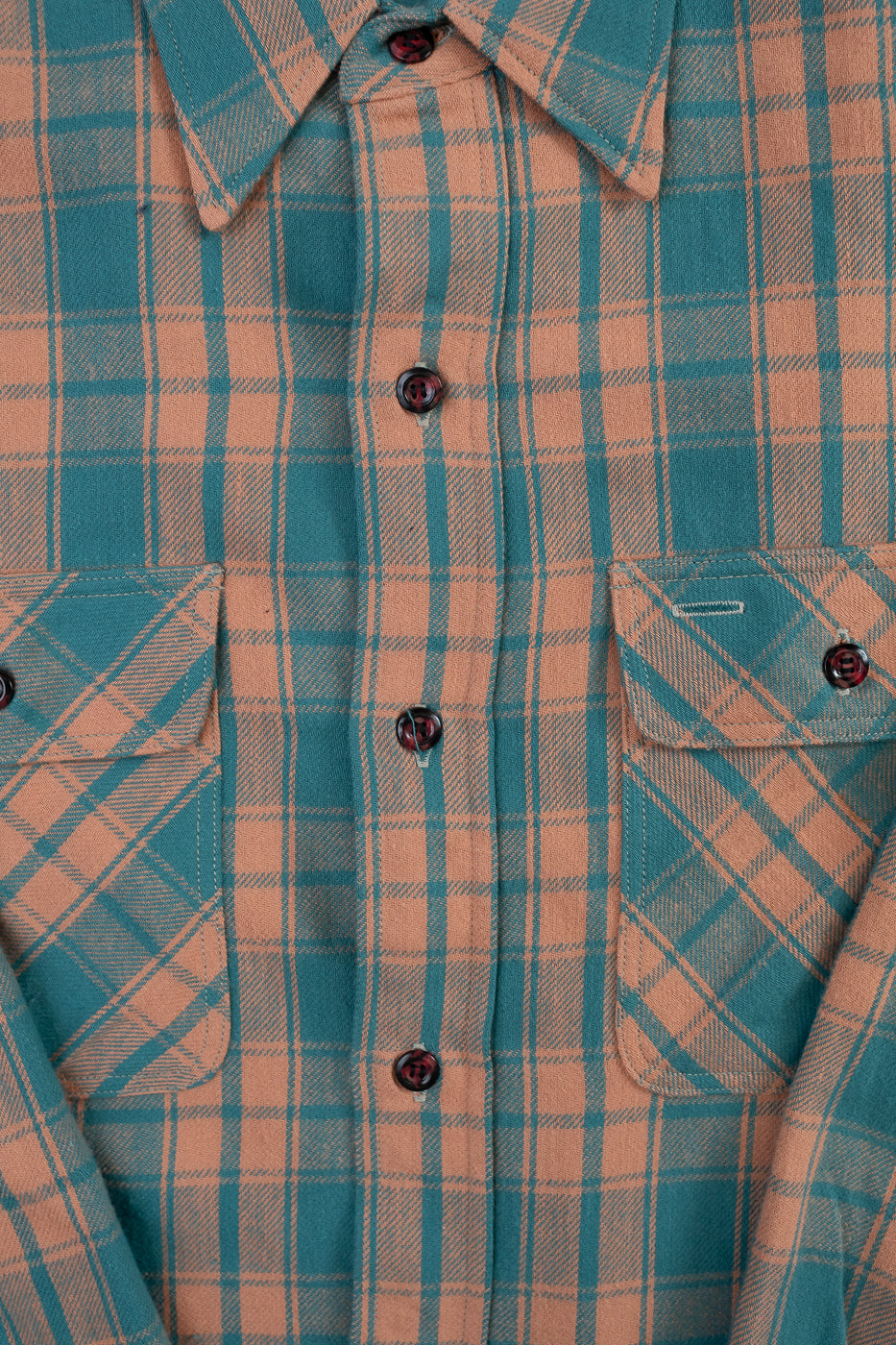 Lot JG-06-2 - The Ancient Flannel (rounded pockets) - Salmon