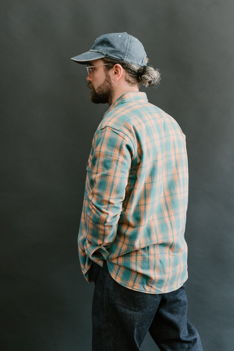 Lot JG-06-2 - The Ancient Flannel (rounded pockets) - Salmon