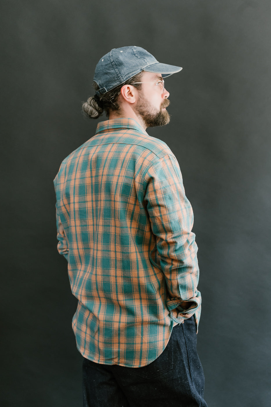 Lot JG-06-2 - The Ancient Flannel (rounded pockets) - Salmon