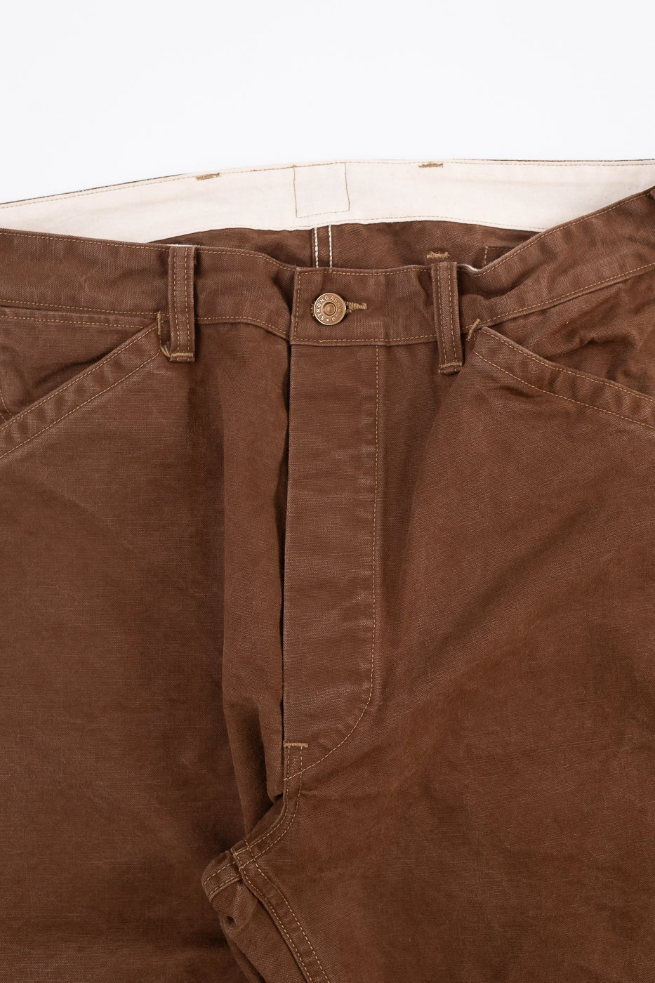 Lot JG-12 - Late 30s Ironworkers Trousers Duck - Brown